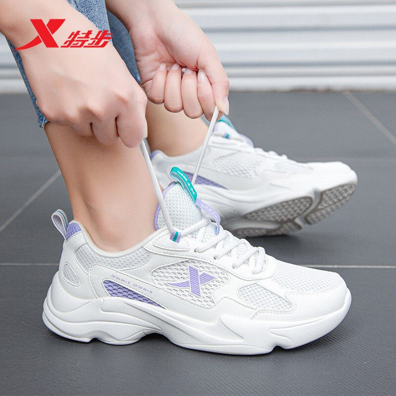 特步女鞋透气网面鞋子休闲老爹鞋跑步鞋休闲鞋官方旗舰店运动鞋女,运动鞋new,跑步鞋,淘宝优惠券,粉丝福利购,淘宝优惠卷