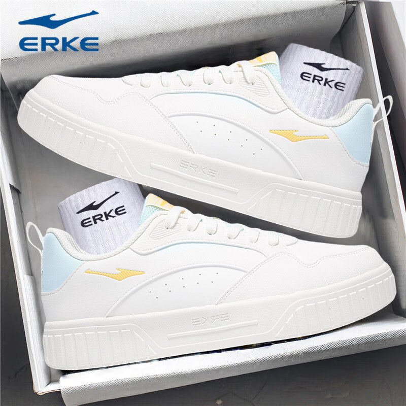 鸿星尔克男鞋板鞋皮面秋冬2026新款白鞋休闲鞋子鸿星旗舰店运动鞋,运动鞋new,板鞋,淘宝优惠券,粉丝福利购,淘宝优惠卷