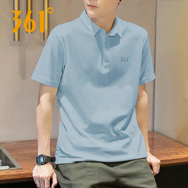 361短袖T恤男子2026新款POLO衫正品透气运动体恤男士速干衣服上衣