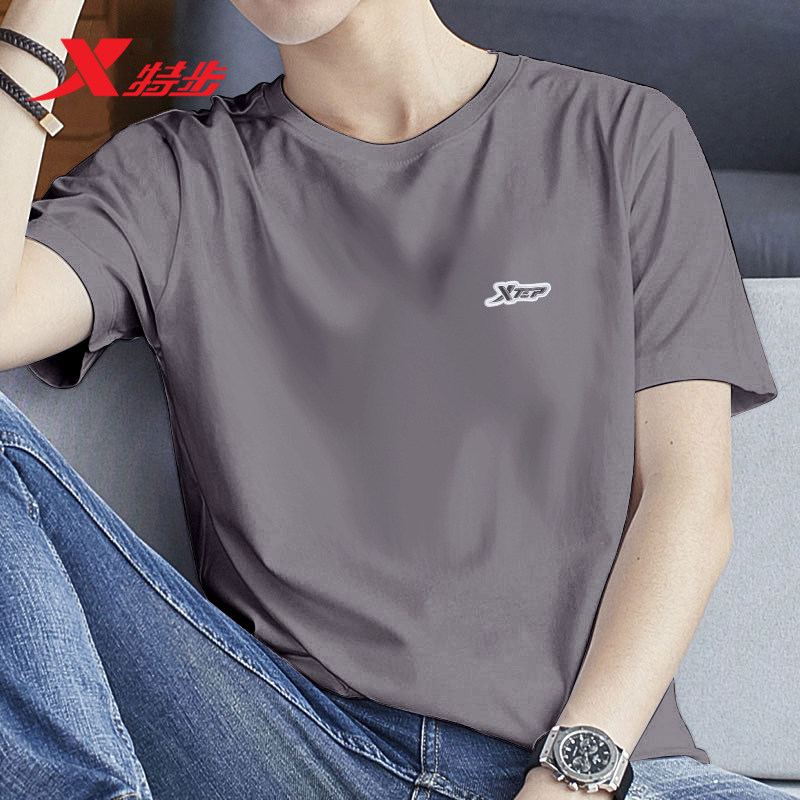 特步短袖男T恤冬季运动服跑步男士正品官方透气宽松体恤半袖T恤男,运动服/休闲服装,运动T恤,淘宝优惠券,粉丝福利购,淘宝优惠卷