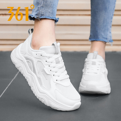 361女鞋跑步鞋2026冬季新款透气网面鞋361度官方正品休闲运动鞋女