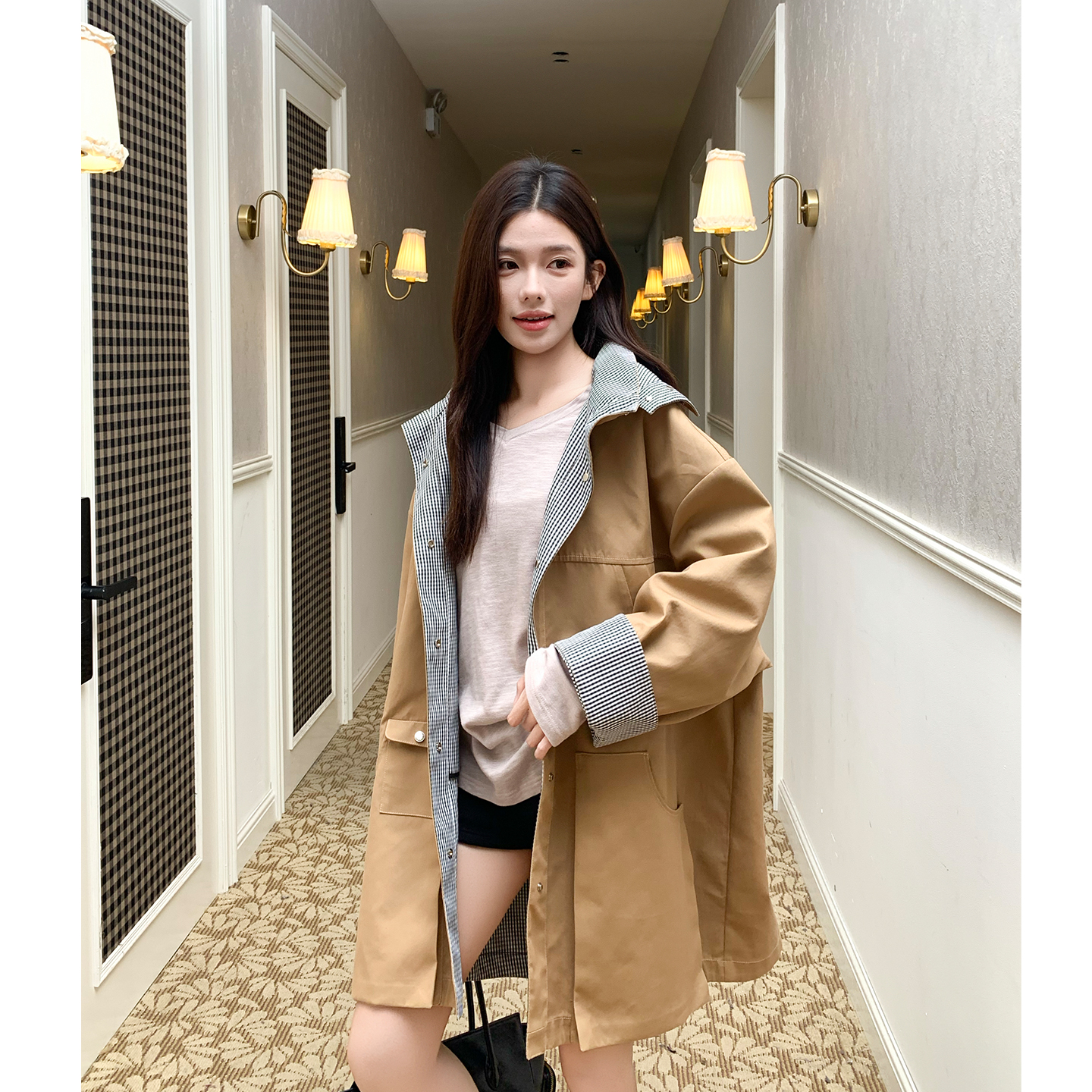 早初秋小个子短外套时尚气质夹克