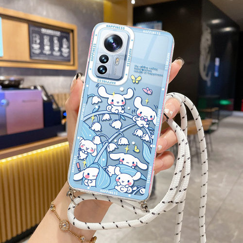 小米POCOX6PRO硅胶卡通斜挎挂绳