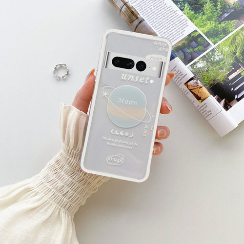 谷歌Pixel7PRO硅胶卡通情侣透明