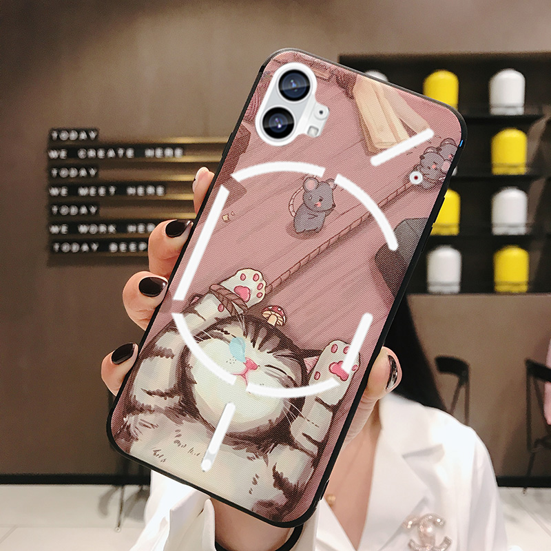 NothingPhone1硅胶咖啡磨砂浮雕