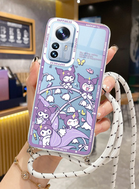 适用小米红米NOTE15Pro手机壳15T卡通17Promax硅胶NOTE13防摔10C全包POCO C75边斜挎X7PRO挂绳F7ULTRA透明c65