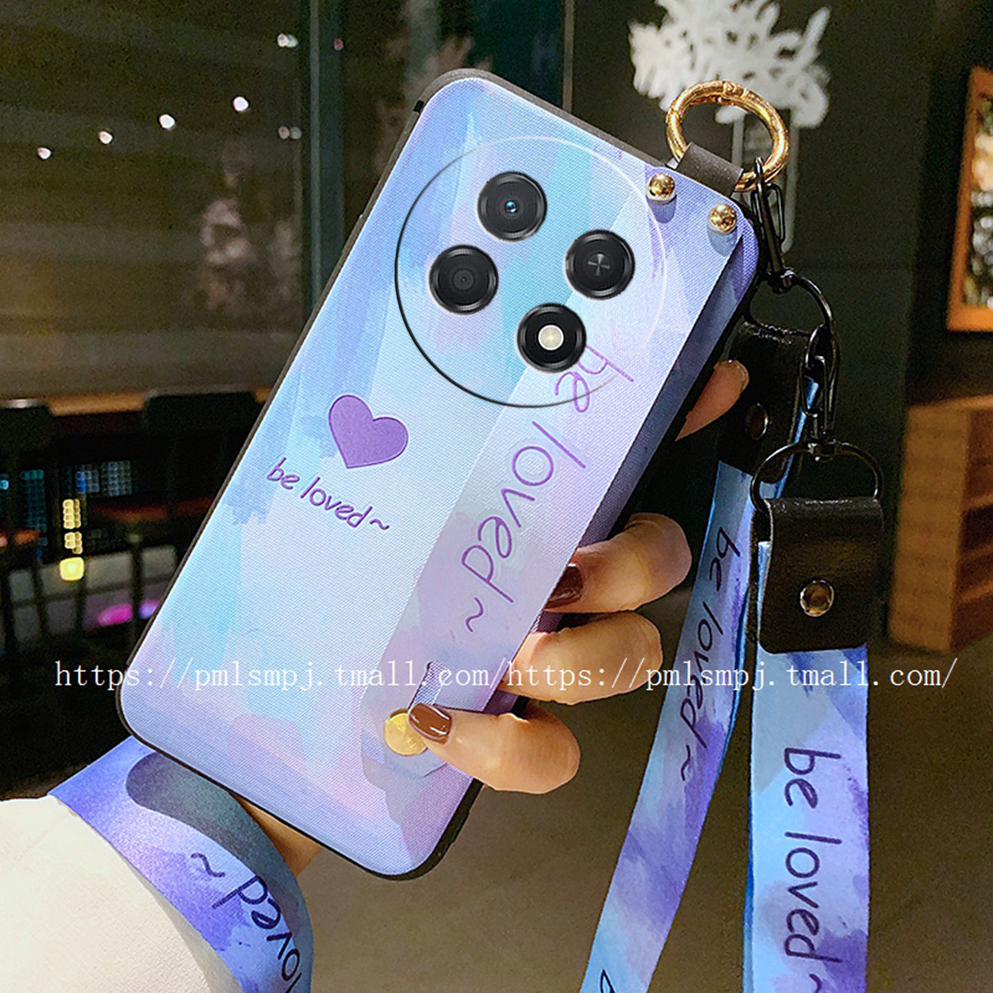 适用华为荣耀Honor X9e Pro手机壳腕带卡通男女X9EPro巨好看X7E防摔保护套X6E新款浮雕磨砂可爱挂绳全包边