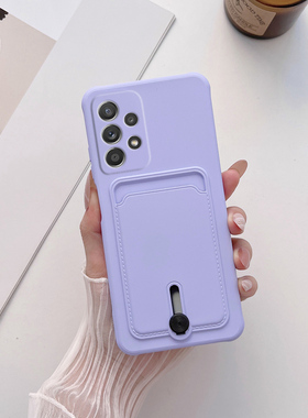 适用三星A53 5G手机壳A23 4G卡通硅胶S23ULTRA插卡S25ULTRA防摔A33保护套A54情侣全包边A17卡包S24FE磨砂A56