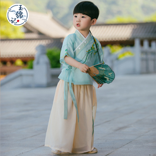 汉服男童夏款超仙气原创可爱男宝宝幼儿园演出服古装中式儿童唐装