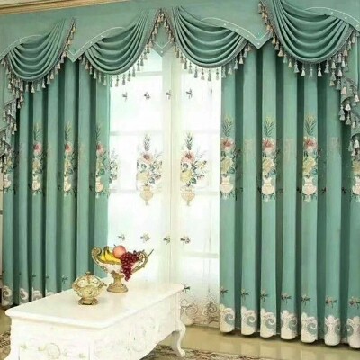 American style Embroidery a living room curtain finished product Korean bedroom thickening Chenille European style curtain Curtain customized Flower Fairyin the Home Fabric , Curtains and curtain accessories , Custom curtains  category - from Buy2taobao.com to provide professional Taobao agent buy service