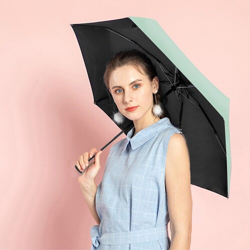 树邻太阳伞女晴雨折叠