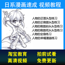 Japanese cartoon video course hand drawn character cartoon practice zero basic introduction to proficient online course
