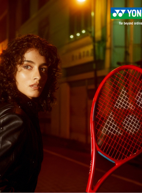 2026新款YONEX尤尼克斯08VCORE网球拍红色旋转操控全碳素专业拍