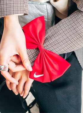 Nike耐克网红蝴蝶结发饰大肠发圈发带ins女子儿童头绳头饰CZ0545