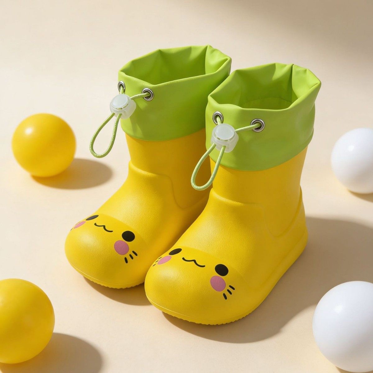 韩国儿童雨鞋高颜值雨靴EVA环保材质防滑轻便水鞋软底幼儿园雨靴