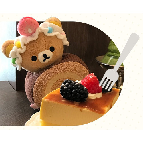 萌遇时光 10cm棉花娃娃自嘲熊努努轻松熊原创娃衣头套 夏日甜品屋