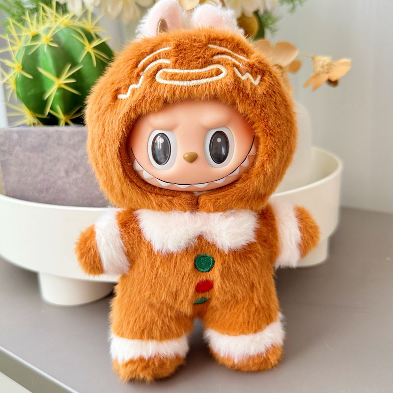 姜饼人适合拉布布labubu一代三代娃衣可爱衣服生日礼物着替,模玩/动漫/周边/娃圈三坑/桌游,棉花娃娃/毛绒玩具娃衣,淘宝优惠券,粉丝福利购,淘宝优惠卷