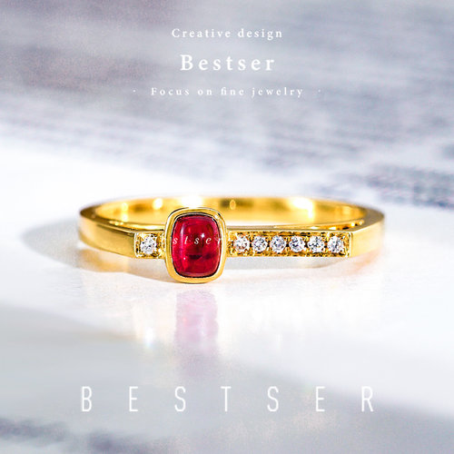碧色Bestser红宝石戒指