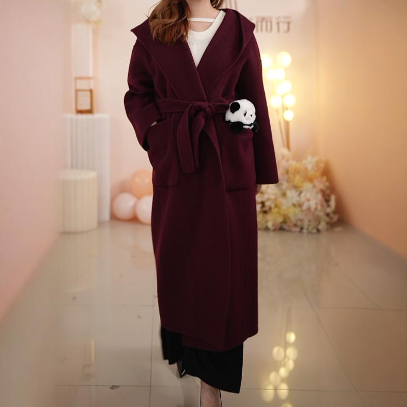 【MAXCK】100%澳洲超细羊毛 长款外套大衣 ZW7536