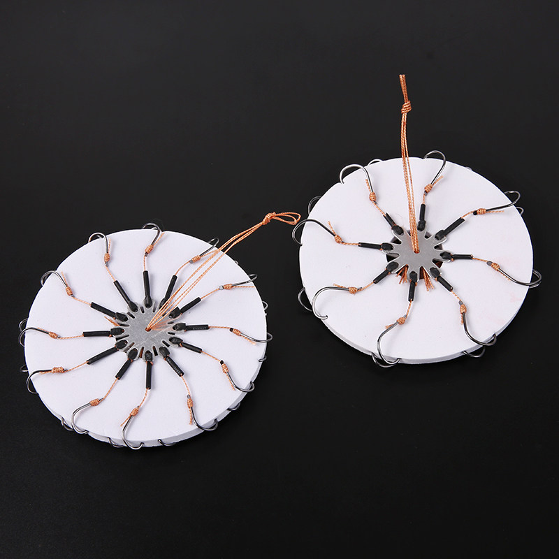 翻板钩伊势尼倒刺鱼钩八爪翻版爆炸钩夹饼串钩盘钩勾渔具用品