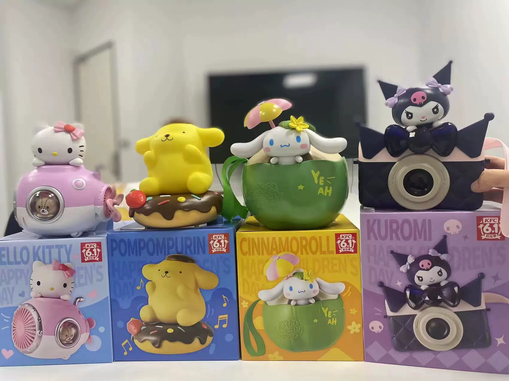 Игрушечный набор KFC Sanrio 2026, Hello Kitty и друзья, электронные игрушки и световые аксессуары