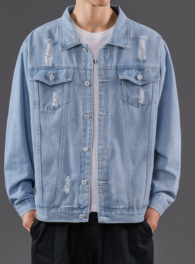 Leisure men's jacket denim jackets coat hoodie jeans牛仔男
