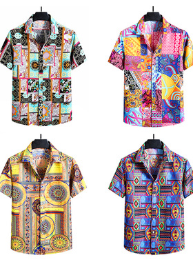 短袖衬衫男Short sleeve men Shirt male Slim Fit casual shirts