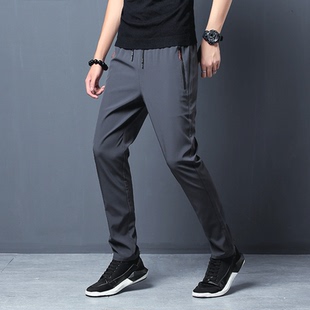 man slacks Thin trim pants Pure cotton Cloth trouser for men