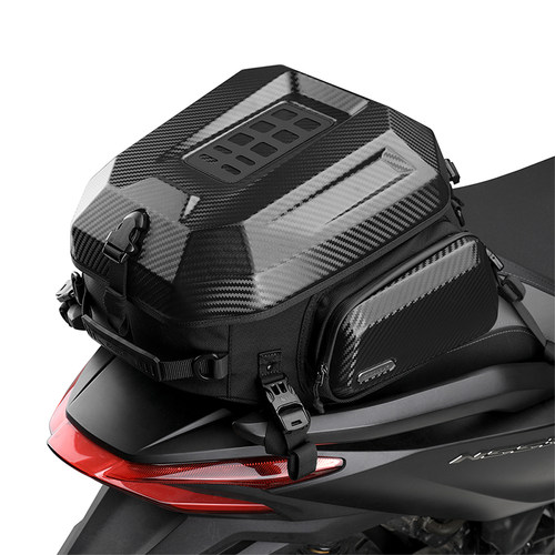 犀牛漫步35L装全盔摩托车后座包尾包骑行背包机车双肩硬壳头盔包