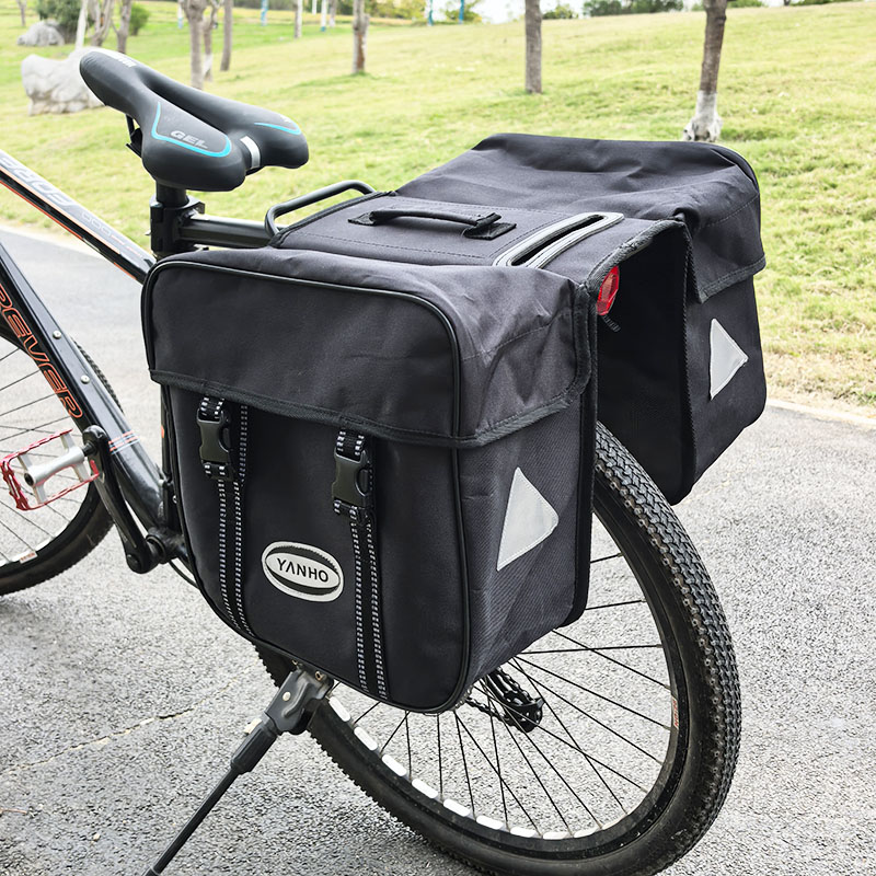 川藏旅行山地公路自行车后货架包硬板驼包三合一户外骑行装备驮包