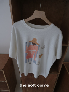 原创插画印花短袖 The 汉麻有机棉 come理想夏日 T恤舒适透气 soft