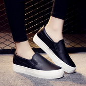 平底女鞋 平跟单鞋 布鞋 厚底鞋 黑白色帆布鞋 休闲鞋 一脚蹬懒人鞋 板鞋