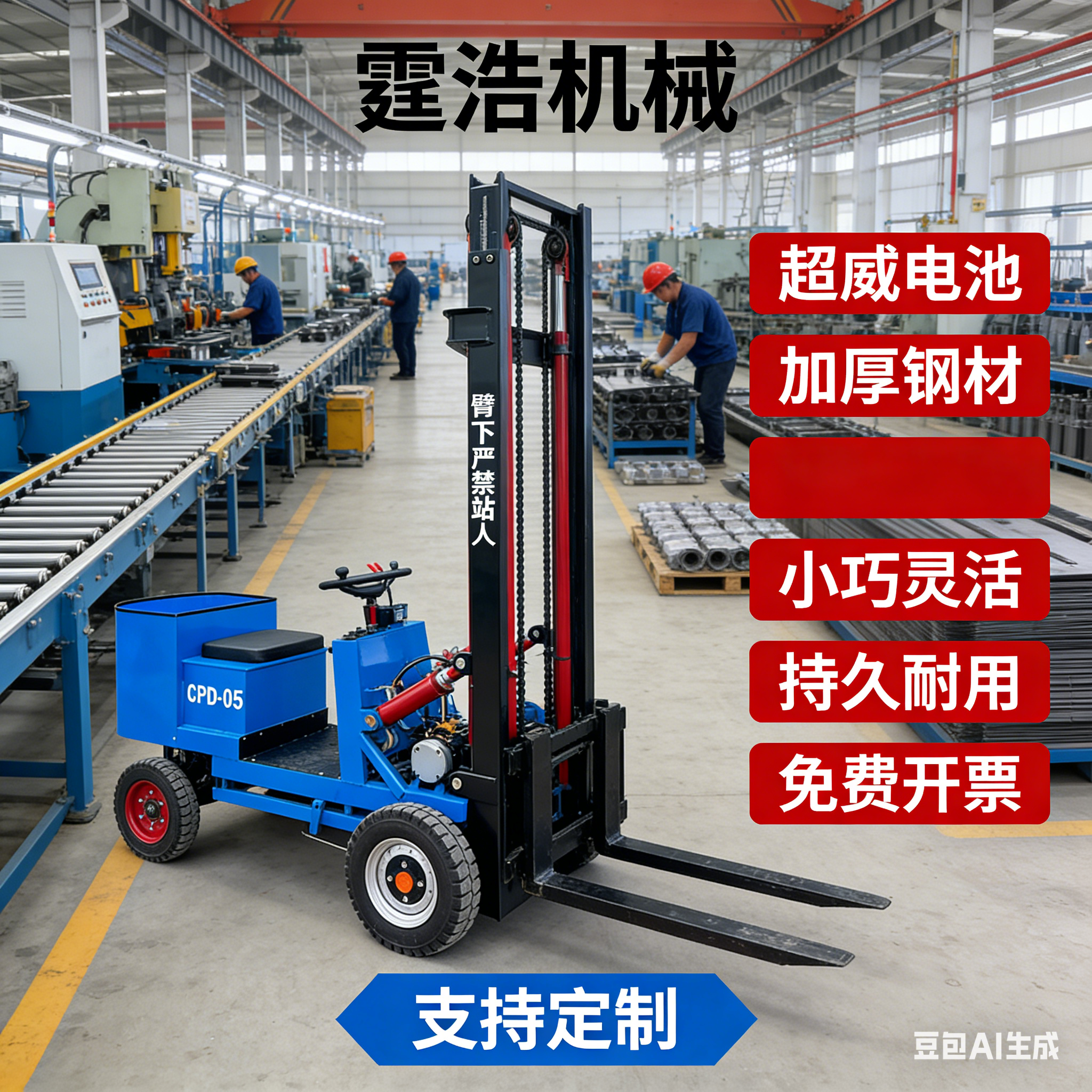 简易电动叉车小型座驾式四轮堆高车0.5吨液压升降装卸车搬运车,五金/工具,液压装卸车,淘宝优惠券,粉丝福利购,淘宝优惠卷