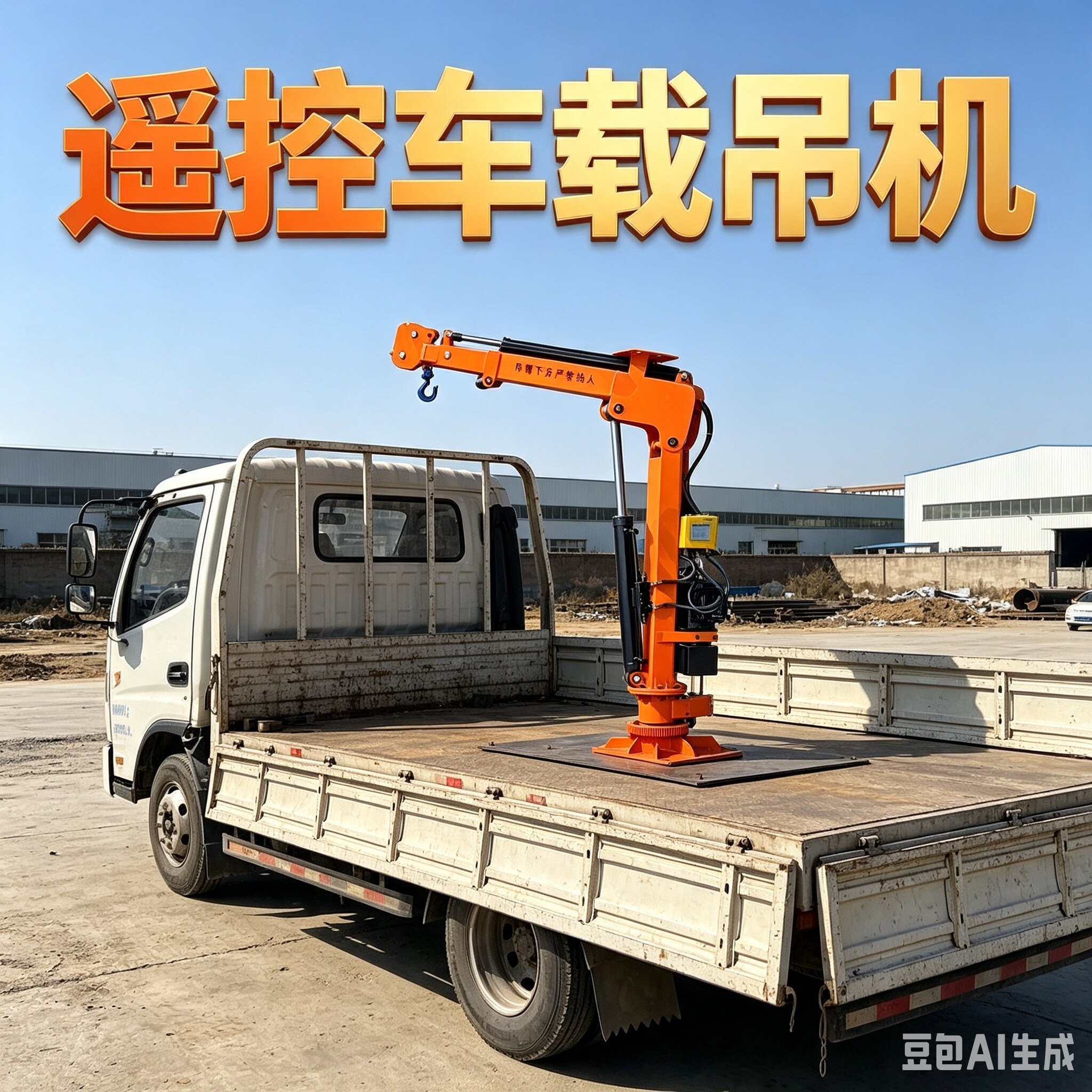 车载吊机24v12吊机1吨220v货车三轮随车吊机架家用小型升降起重机
