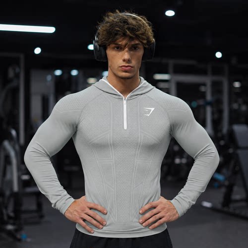 GYM鲨鱼ONYXV1男士紧身健身长袖
