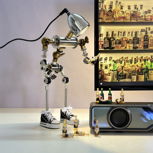 男生礼物朋克风摆件机器人氛围灯