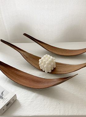 tjj丨ins同款北欧风叶子家居摆件