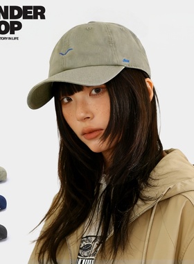 sonder shop原创棒球帽女春秋加深顶鸭舌帽男弯女檐帽子可调节