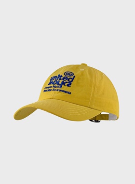 SONDER SHOP 蔡依林同款黄色速干棒球帽软顶字母刺绣防晒鸭舌帽
