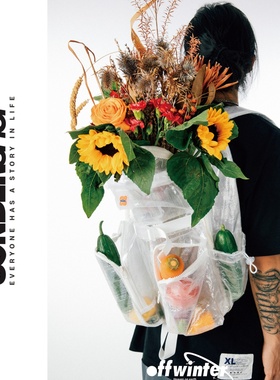 SONDER SHOP offwinter都市巡游航空旅行系列透明双肩包隐藏款