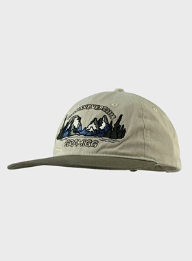 SONDER SHOP 韩国设计师款山系刺绣平檐帽男女水洗复古软顶显脸小
