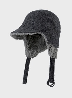 SONDER SHOP韩国羊毛飞行帽护耳帽女秋冬加厚羊羔绒保暖显脸小