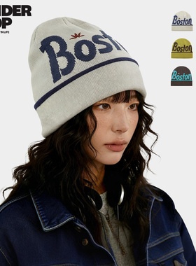 sonder shop亲肤舒适弹性大不勒头针织毛线帽子女士冬大头冷帽新