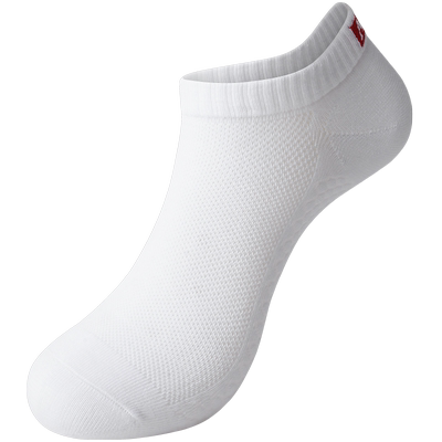 aun运动透气抗菌纯黑色男士船袜