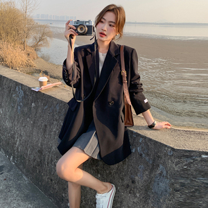 现货 黑色西装外套女货号C034-P115-K168图片