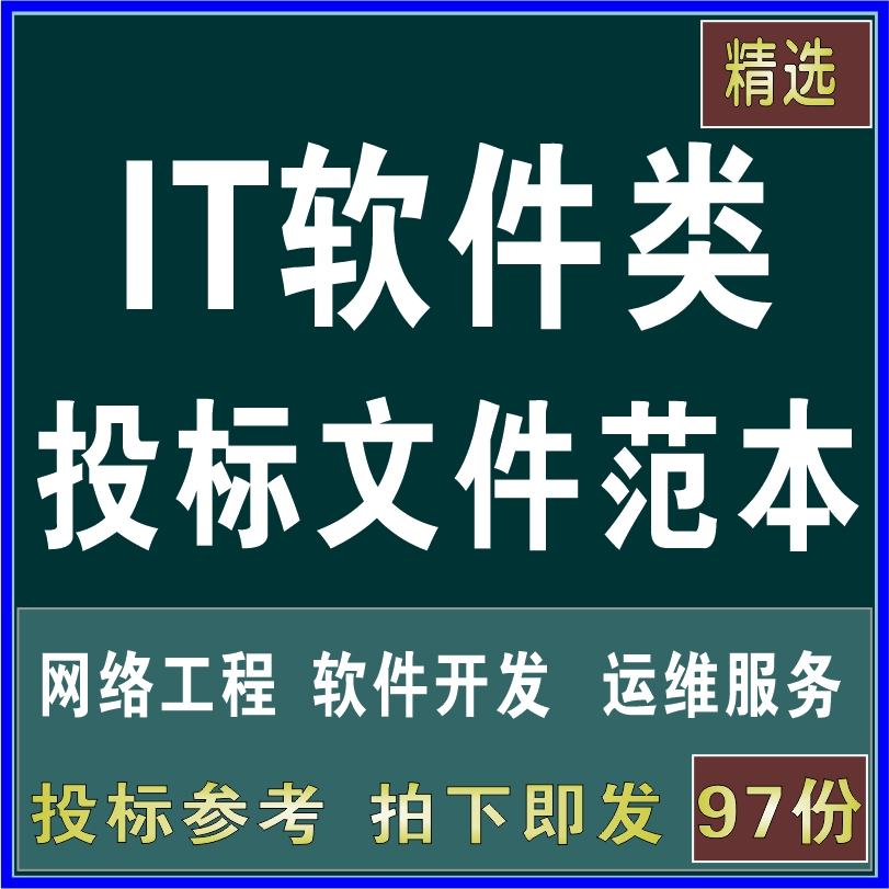 IT公司软件开发网络工程投标书文件范本模板信息系统维护解决方案