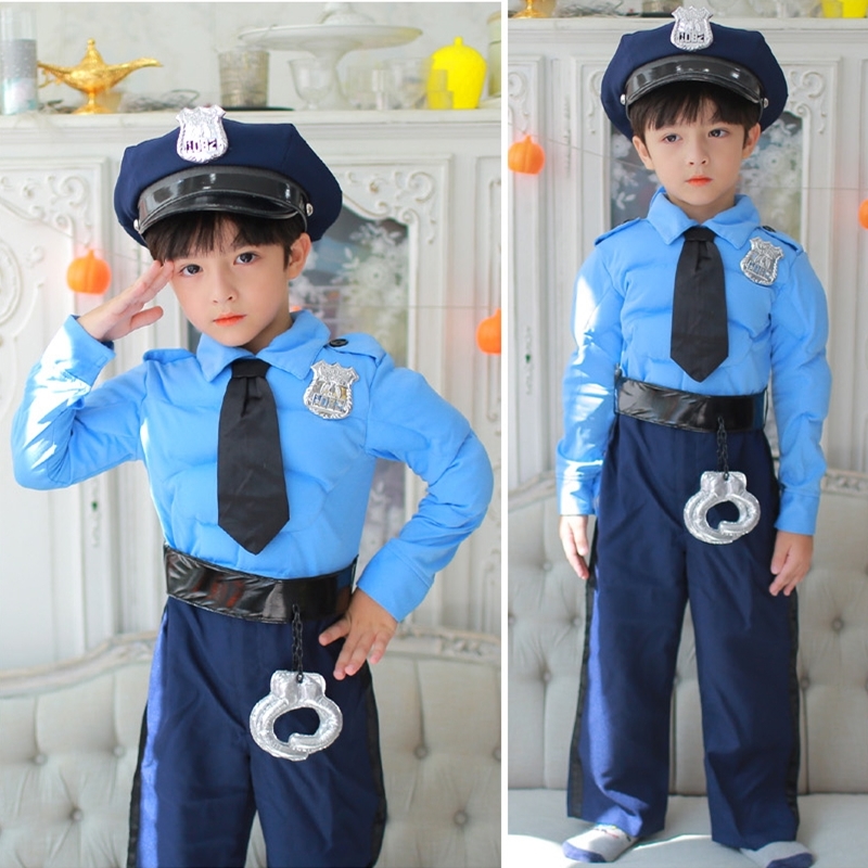 万圣节cosplay警察舞台表演服