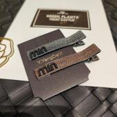 手工原创气质灰色min字母发夹韩国简约大气百搭流海侧边夹顶夹女