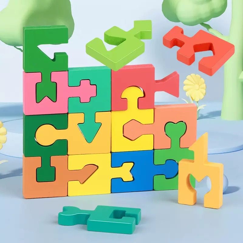 蒙氏几何形状配对积木手眼动作协调逻辑思维训练儿童益智早教玩具,玩具/童车/益智/积木/模型,拼图/拼板,淘宝优惠券,粉丝福利购,淘宝优惠卷