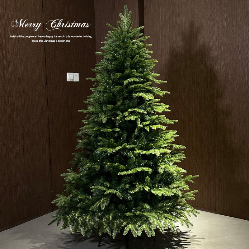 跨境人造新款圣诞树折叠christmas tree仿真聖誕樹pe大型加密